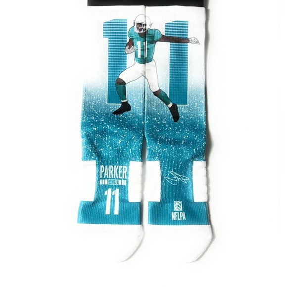 NFL Miami Dolphins Devante Parker Socks- M/L - Picture 1 of 8